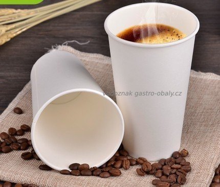 Kelímek EKO papírový bílý 12oz, 300ml (1000ks)