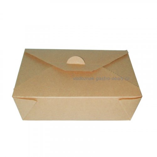 EKO papírová krabička na jídlo/papírový menu box 195x140x63mm (200ks)