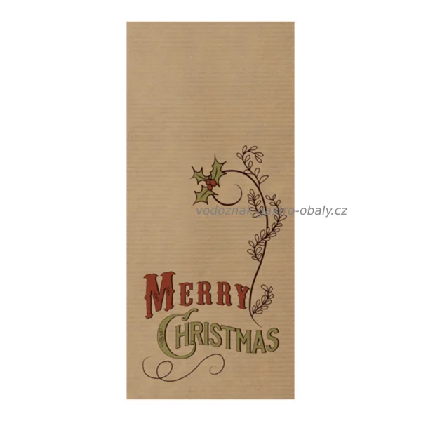 Vánoční kapsička na příbory 11x25cm s ubrouskem 32x40cm (300ks)
