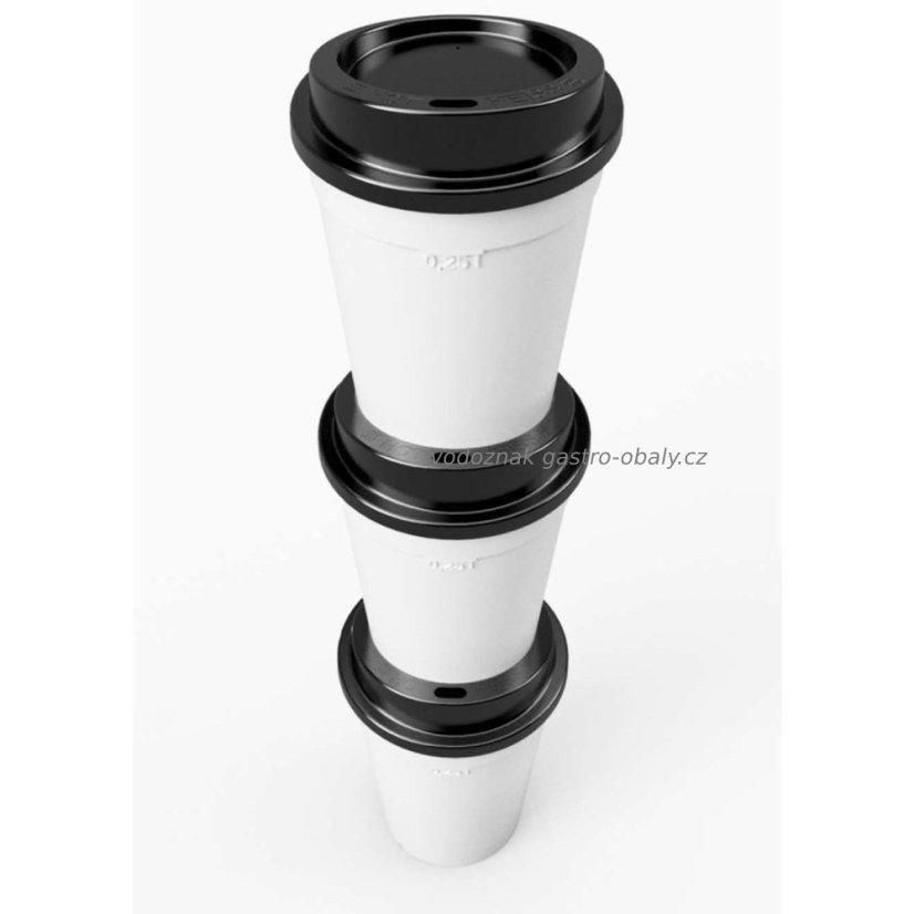 RE-kelímek na kávu, použitelný 800x včetně víčka ryska 250ml (315ks)