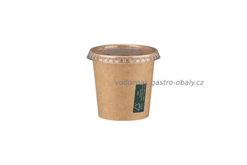 Víčko PET ploché bez otvoru, pro kelímek 2-4 oz POB50-R, POB100-R (3000ks)
