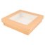 Krabice papírová s víkem s průhledem 14x14x5cm 750ml (250ks)