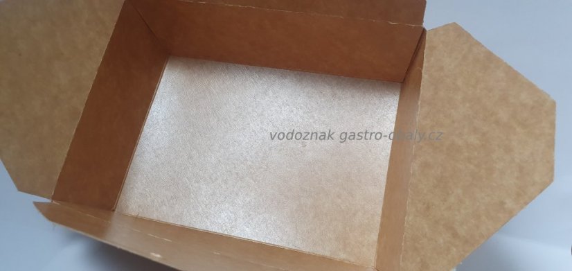 EKO papírová krabička na jídlo/papírový menubox 210x150x60mm (200ks)
