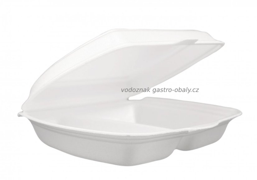 XPS menu box 2-dílný 245x195x70mm, náhrada za EPS lunch box (300ks)
