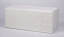 Papírové ZZ ručníky bílé 2 vrstvé, 100% celulóza 24x21cm (3000ks)