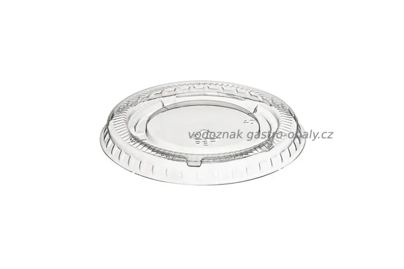 Víčko PET ploché bez otvoru, pro kelímek 2-4 oz POB50-R, POB100-R (3000ks)