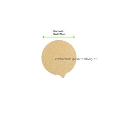 Zatavovací nepromastitelné papírové víčko průměr 8,78cm (1000ks)