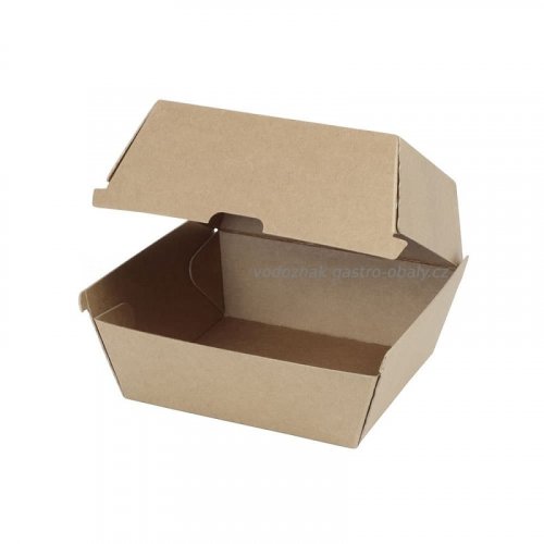Krabička na hamburger kraft 11,4x11,4x9cm (600ks)