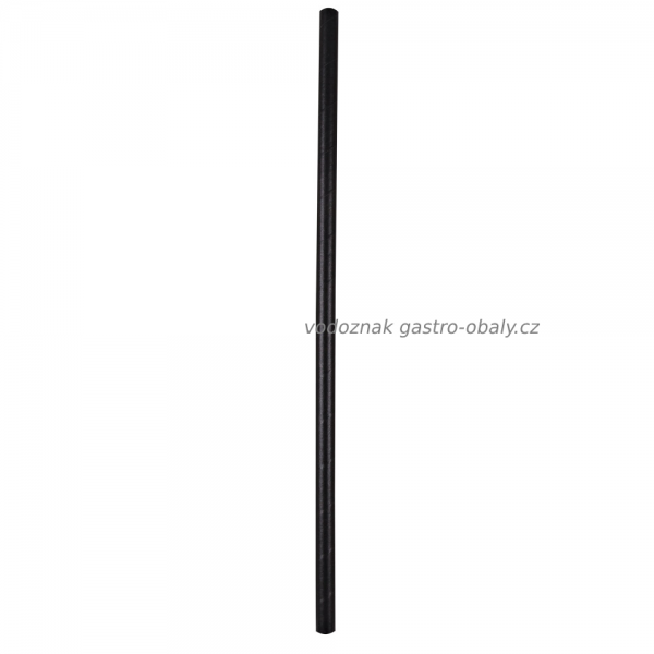 BIO brčko JUMBO 8mm papírové černé 25cm (2100ks)