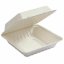 Menubox jednodílný z cukrové třtiny 23x23x7,6cm (200ks)