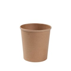 Kelímek EKO na polévku papírový hnědý 400ml, 16oz bez víka (1000ks)
