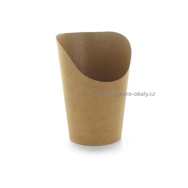 EKO kelímek na tortilu, hranolky, churros hnědý 12oz 300g (1000ks)