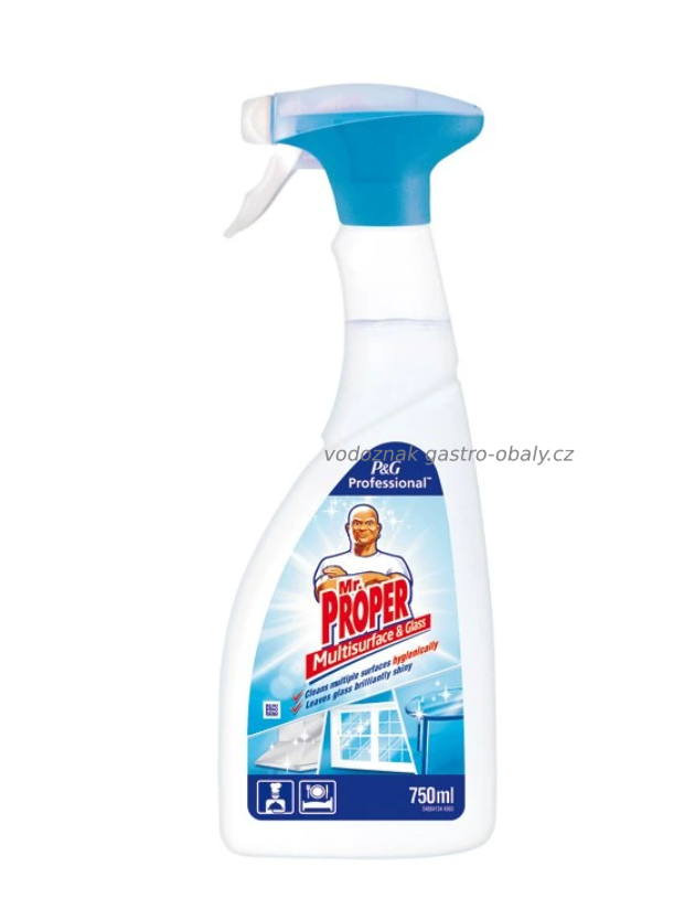 MR PROPER čistič skel PROFI 750ml (1ks) MR PROPER čistič skel PROFI 750ml (1ks)