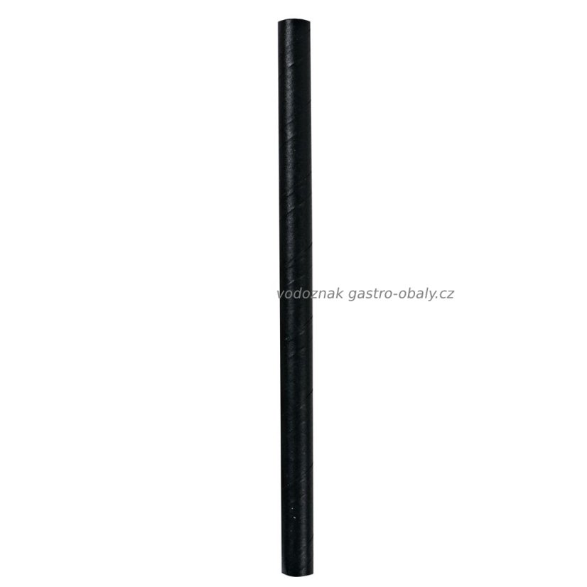 BIO koktejlové JUMBO brčko papírové černé 13cm (3400ks)