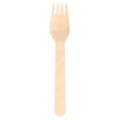 BIO kompostovatelná dřevěná vidlička 160mm (1000ks)