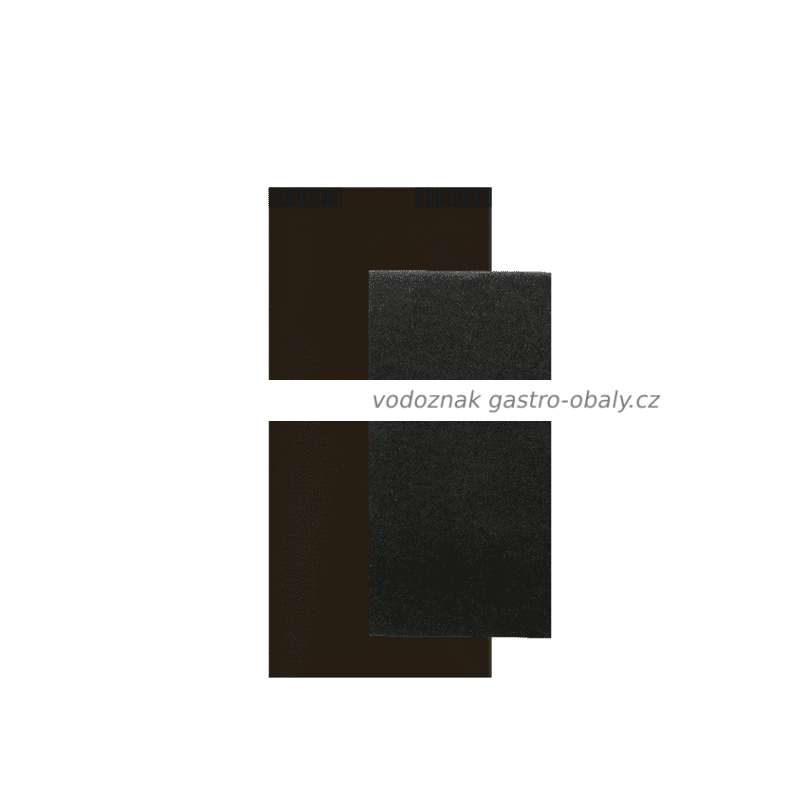 Kapsička na příbory černá s ubrouskem (300ks)