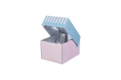 Papírová krabička na dort/ zákusek s hliníkem 13x10x8cm (196ks)