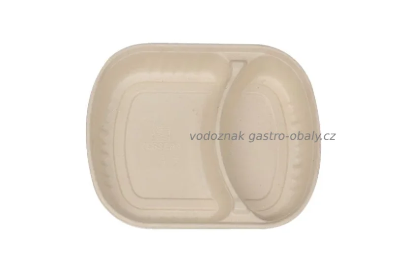 Menubox 2-dílný z cukrové třtiny 1150ml (400ks)