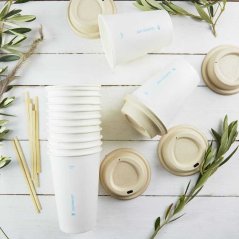 Kelímek BIO papírový bílý 8oz, 200ml (1000ks)