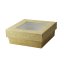 Krabice papírová s víkem s průhledem 13x13x5cm (250ks)