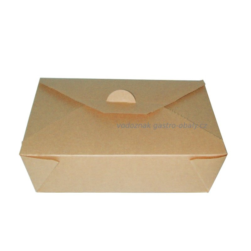 BIO papírová krabička na jídlo/papírový menubox 160x135x65mm (200ks)