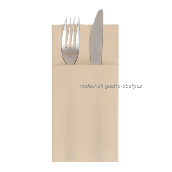 Ubrousek hnědý kompostovatelný BAMBUS 33x40cm složený do kapsy (700ks)