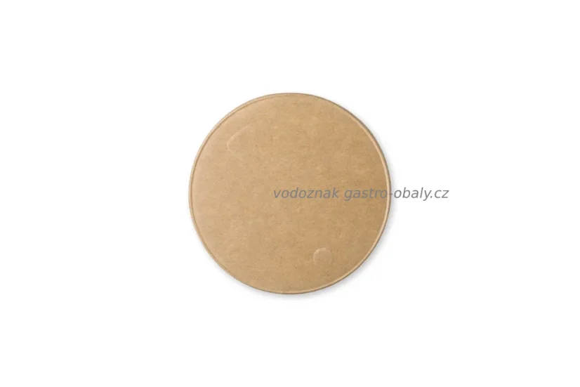 Víčko papírové hnědé na kelímek 5-16oz s průměrem 90mm (1000ks)
