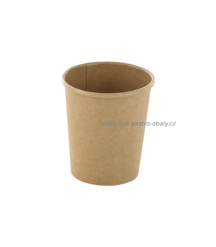 Kelímek papírový hnědý na zmrzlinu, kávu 4oz 120ml (1000ks)