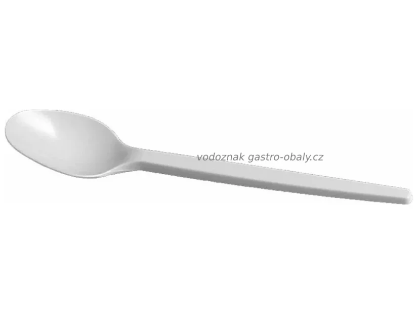 Lžíce bílá PLA BIO, kompostovatelná 180 mm (1000ks)