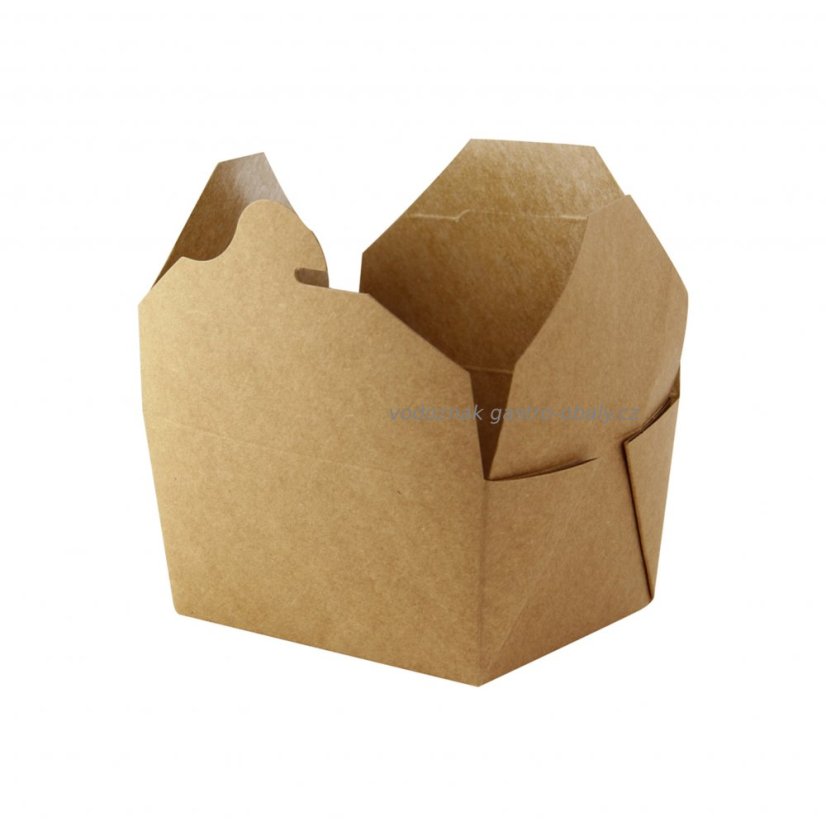 BIO papírová krabička na jídlo/papírový menubox 130x110x60mm (600ks)