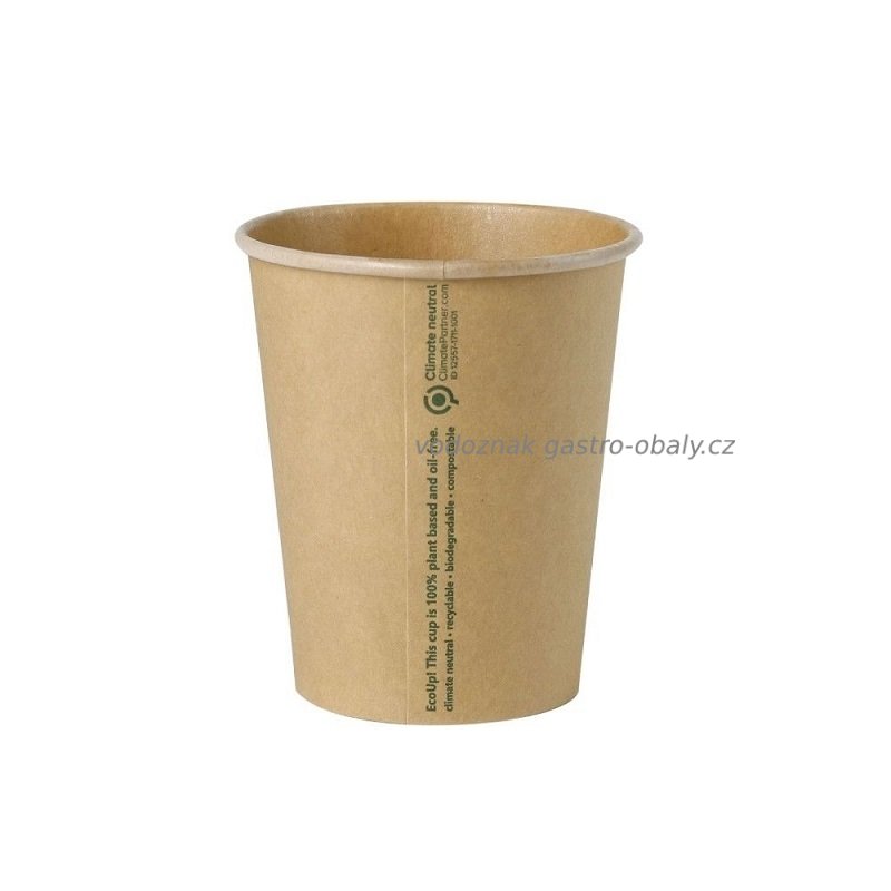 Kelímek BIO papírový hnědý 8oz, 200ml (1000ks)