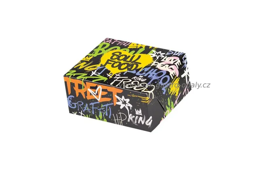 Grill box/ krabička nepromast. s hliníkem SOUL FOOD 20x20x5cm (125ks)