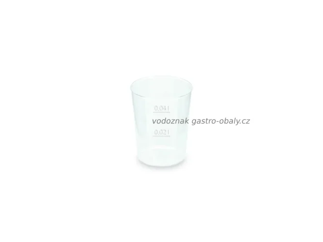 EKO tvrzený kelímek na panák PP, ryska 20ml a 40ml (2000ks)
