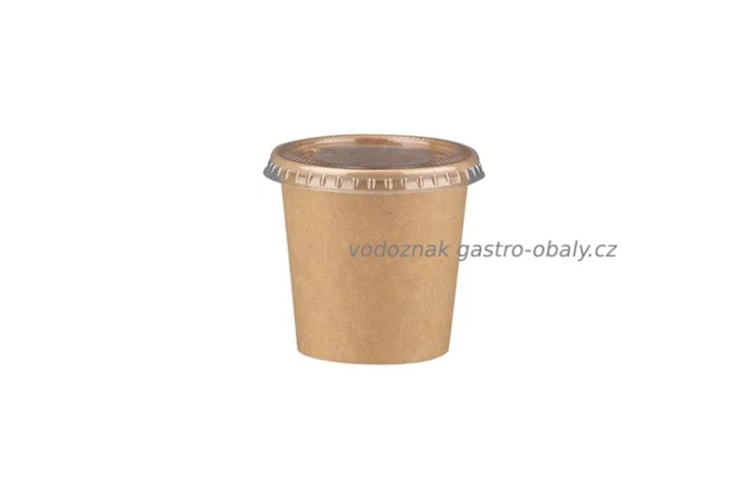 EKO kelímek papírový hnědý na zmrzlinu 100ml (3000ks)