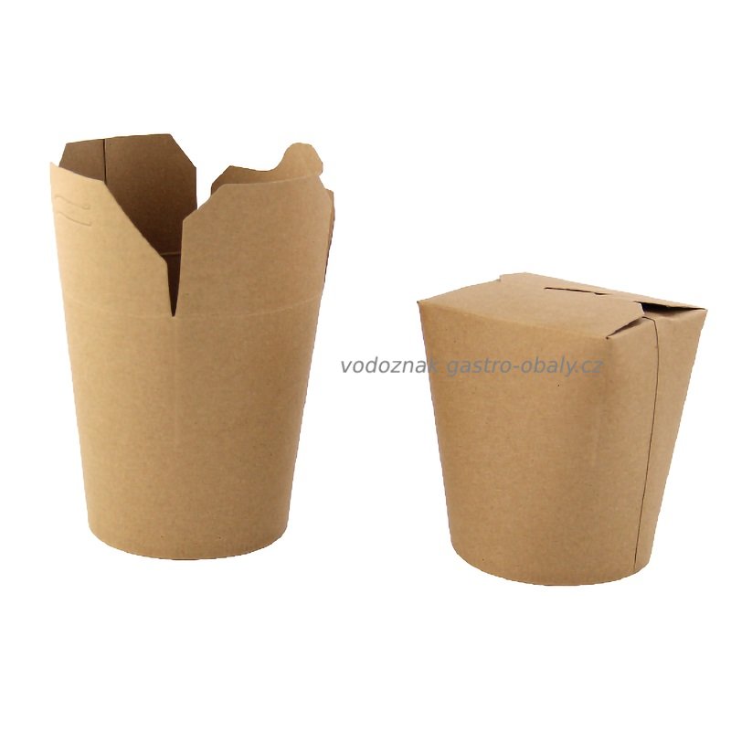 Kelímek papírový uzavíratelný hnědý 400ml/16oz (500ks)