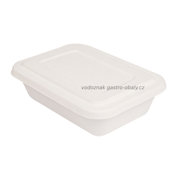 BIO Krabička / Menubox na jídlo 1 dílný z cukrové třtiny (250ks)