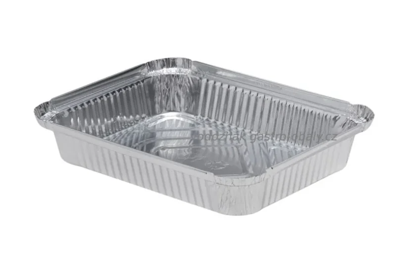 Hliníková ALU miska 1-dílná 24,7x14,7x4,5cm 1125ml (12x100ks)