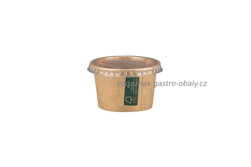 Kelímek papírový hnědý na zmrzlinu 140ml (1000ks)