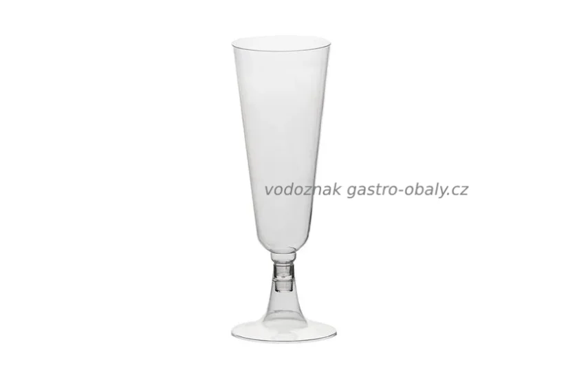 Znovupoužitelná sklenka PS transparentní na šampaňské 150ml (288ks)