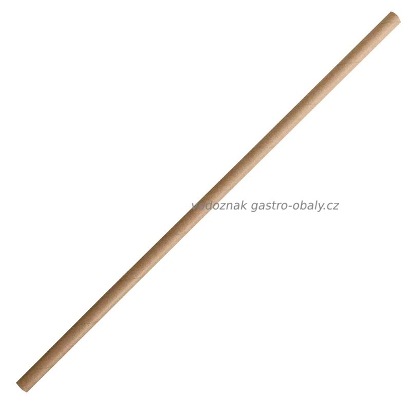BIO brčko papírové kraft individuálně balené s kloubem 21 cm (500ks)