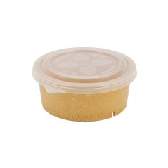 Re-miska / znovu použitelná kulatá 650ml, 150mm karamel-hnědá (60ks)
