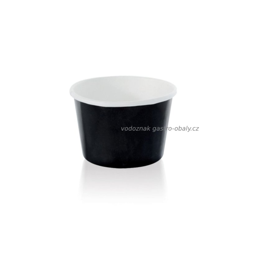 Kelímek papírový černý na zmrzlinu 100ml (1000ks)