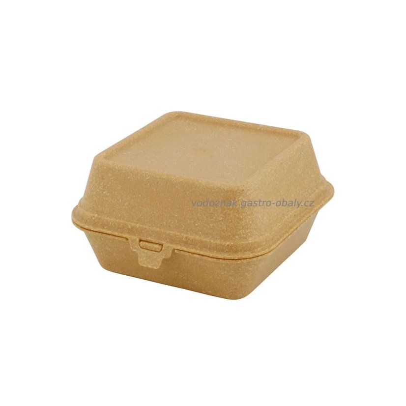 RE- burger box / znovu použitelný 16x15xx8,5 cm karamel-hnědý (60ks)