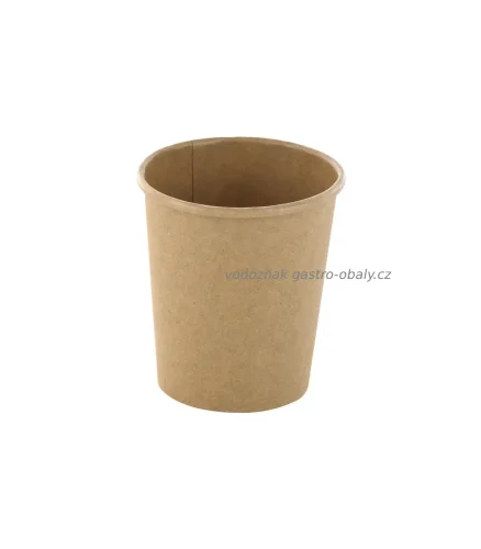 Kelímek papírový hnědý na zmrzlinu, kávu 4oz 120ml (1000ks)