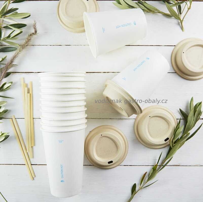 Kelímek BIO papírový bílý 8oz, 200ml (1000ks)