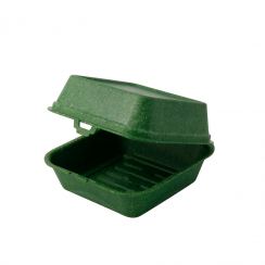 RE- burger box / znovu použitelný 16x15xx8,5 cm zelený (60ks)
