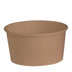 Kelímek EKO na polévku papírový hnědý 500ml, 20oz bez víka (500ks)