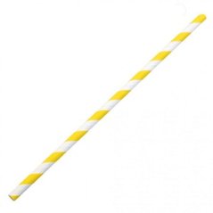 Brčko BIO papírové žluto-bílé 19 cm (100ks)