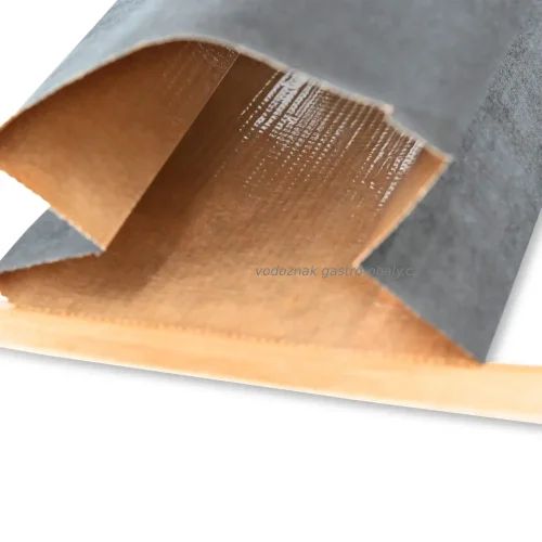 Sáček SOS s klipem, pap., černý s PET oknem, 15,5x7x24,5cm (400ks)