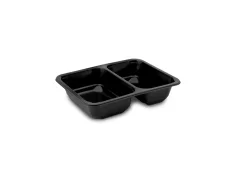 Zatavovací miska PP černá 2-dílná 227x178x40mm (500ks)